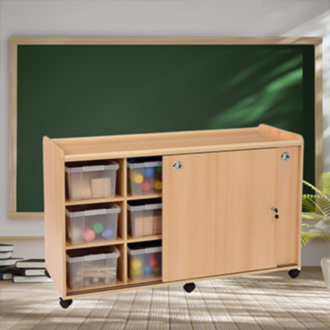 Tray Storage with Doors