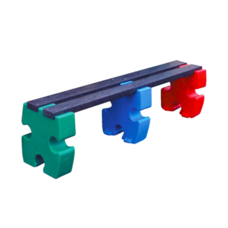 Jigsaw Recycled Plastic Childrens Outdoor Bench