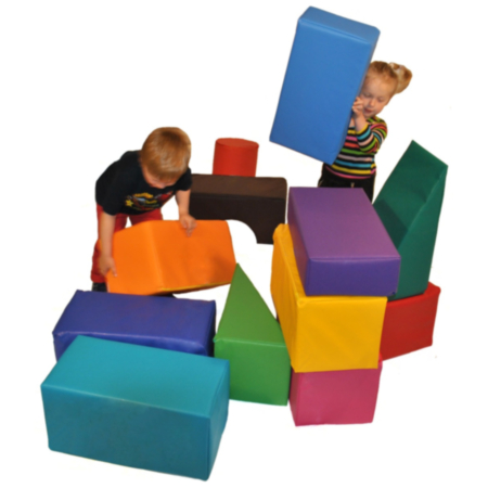 Early Years Soft Play Medium Construction Block Set (13 Pieces)