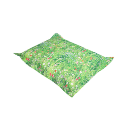 Children&#039;s Summer Meadow Print Bean Bag Floor Cushion