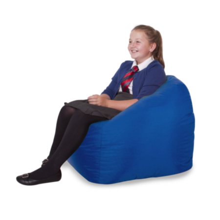 Classroom Student Back Supporting Blue Bean Bag Chair