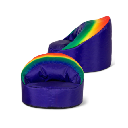 Primary Rainbow Soft Seat Cup Chair (2 Pack)