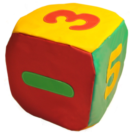 Early Years Soft Play Giant Dice with Numbers