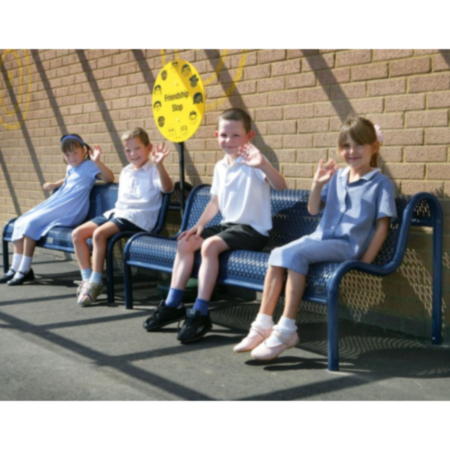Primary School Metal Playground Bench