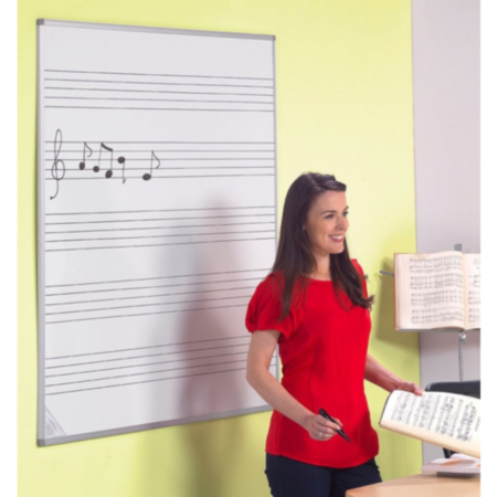 Wall Mounted Writing Board with Musical Staves