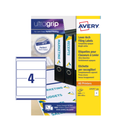 Lever Arch Filing Labels Pack 25
