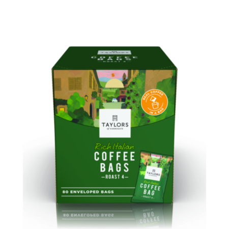 Taylors Rich Italian Coffee Bags  Pack 80
