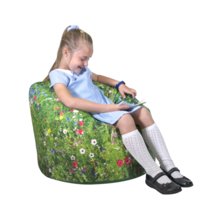 School Indoor or Outdoor Summer Meadow Children&#039;s Bean Bag