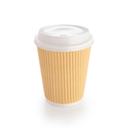 10-20oz Domed Sip Through Lid Wht - Pack 1000