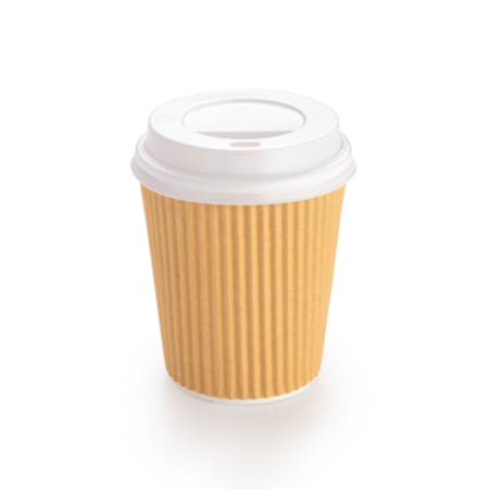 8oz Domed Sip Through Lid White -  Pack 1000