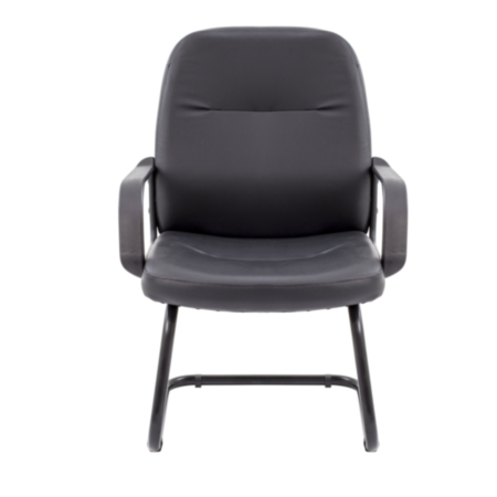 Canasta Black Leather Look Boardroom Chair