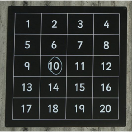 Early Years Outdoor 1-20 Number Chalkboards
