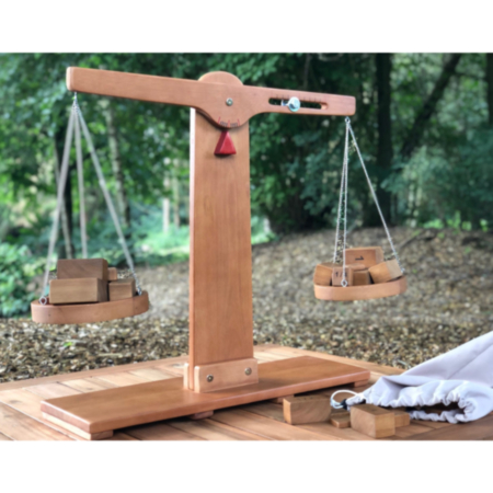 Outdoor Wooden Balance Scales