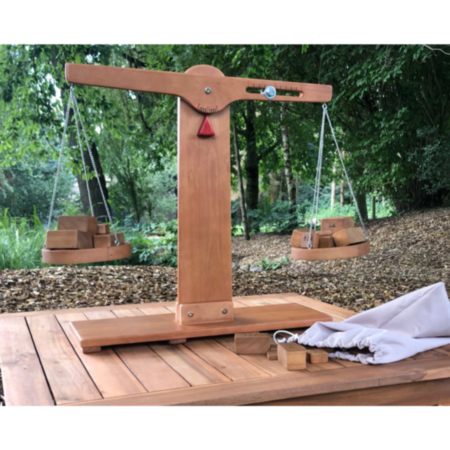 Outdoor Wooden Balance Scales