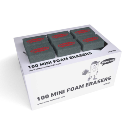 Show-me Mini Foam Eraser Grey Pk 100