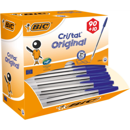 Bic Cristal BallpenMed BluPack 100
