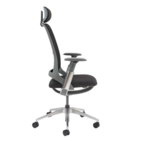 Holden Mesh Back Operator Chair With Black Fabric Seat And Headrest