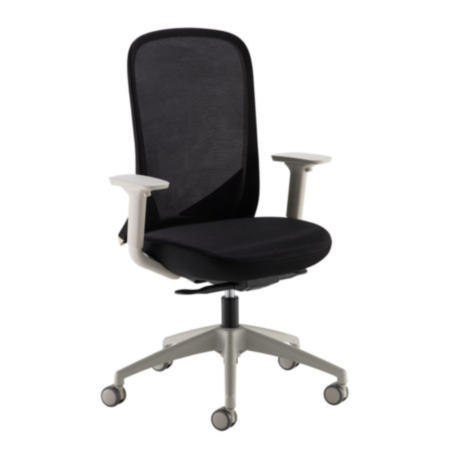  Sway Black Mesh Adjustable Ergonomic Office Chair- Black-Flat Packed