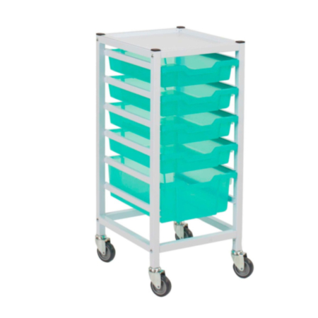 Compact Antimicrobial Medical Trolley Set