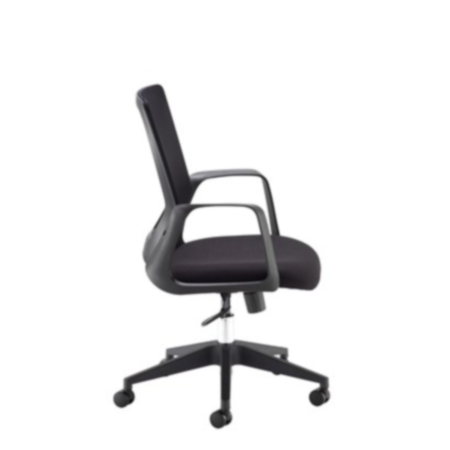 Toto Black Mesh Ergonomic Office Operator Chair With Chrome Base