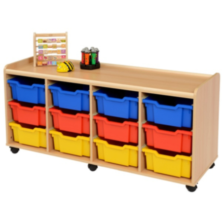 Windwood Quad Bay 12 Deep Tray Storage Unit