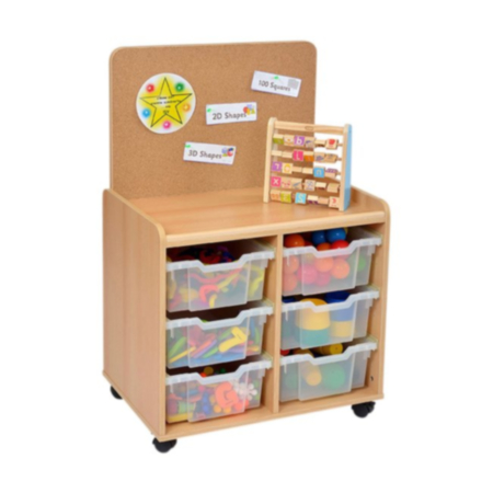 Windwood 6 Deep Tray Unit with Cork Panel