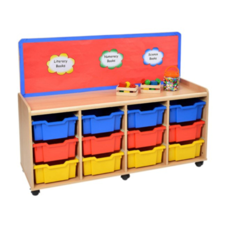 Windwood 12 Deep Tray Unit With Cork Panel