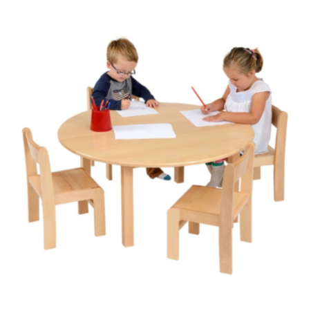 Solid Beech Circular Nursery Classroom Table