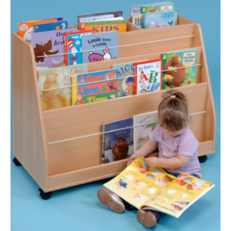 Double Sided Mobile Bookcase