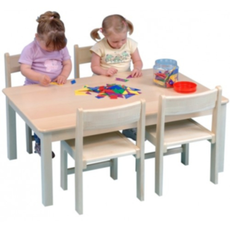 Forest Children&#039;s Solid Beech Rectangle Classroom Table
