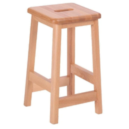 Traditional Wooden School Lab Stool (Pack of 4)