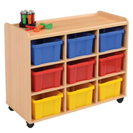 Woodland 9 Deep Strata Tray Classroom Storage Unit