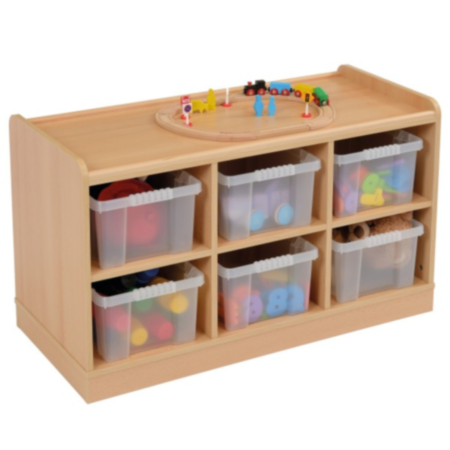 Woodland Tray Storage Unit with 6 Deep Trays