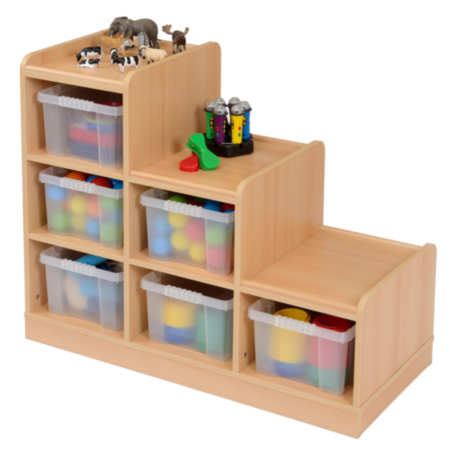 Woodland Right Hand Tiered Unit with 6 Deep Trays