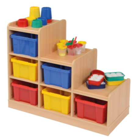 Woodland Right Hand Tiered Unit with 6 Deep Trays