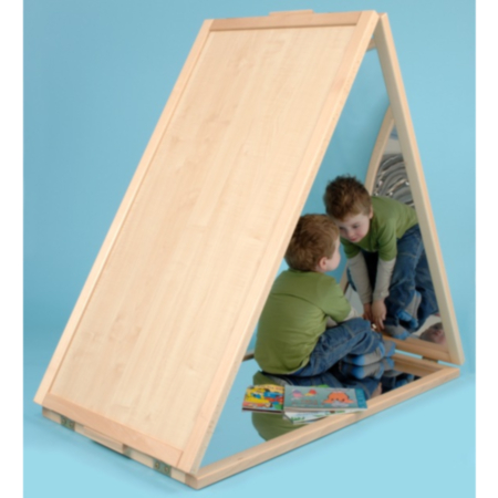 Giant Sensory Triangular Floor Mirror