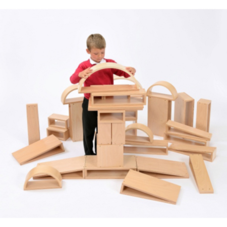 Brico Children&#039;s Wooden Building Blocks 