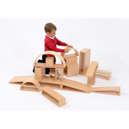 Brico Children&#039;s Wooden Building Blocks 