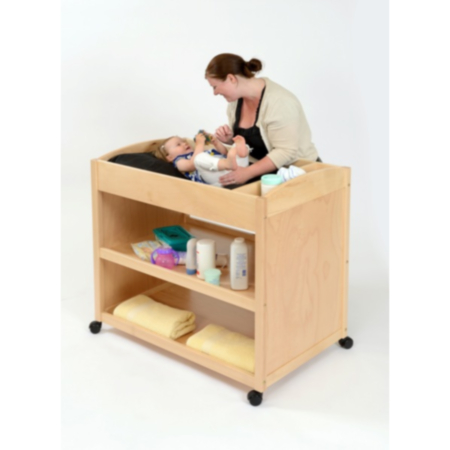 Wooden Mobile Nursery Baby Changing Station