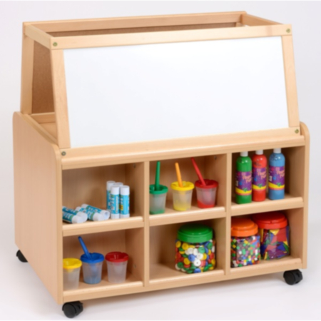 Double Sided Unit with Drywipe Easel &amp; Doors