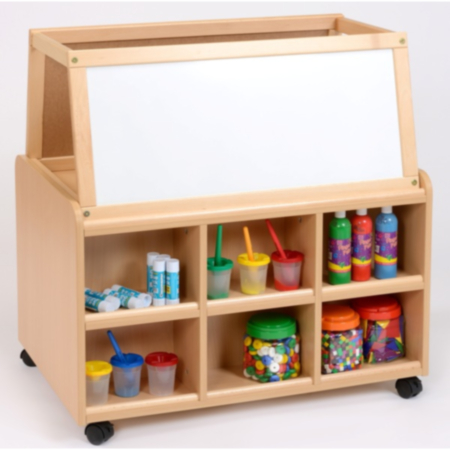 Classroom Resource Unit with Drywipe Easel