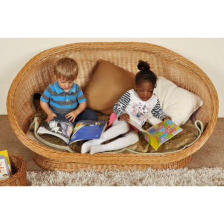 Cosy Wicker Reading Couch