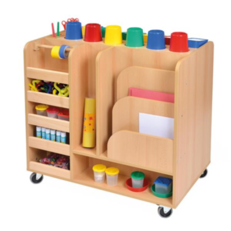 School Mobile Art Resource Trolley 