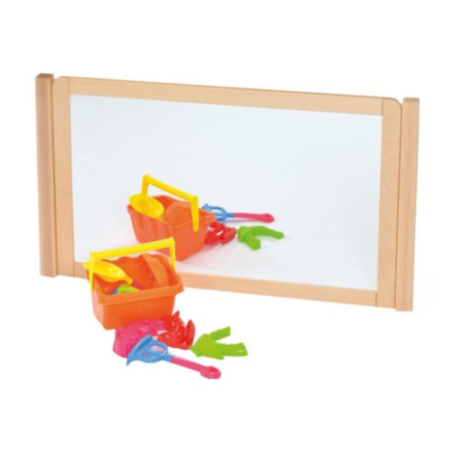 Chasewood Children&#039;s Room Divider with Dry Wipe Board and Mirror