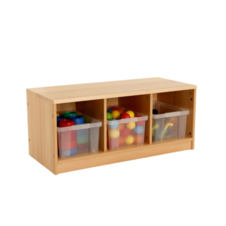 Chasewood Toddler 3 Cubby Unit With Trays