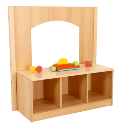 Chasewood Toddler 3 Cubby Unit With Crawl Through Board     