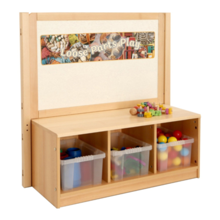 Chasewood Toddler 3 Cubby Unit With Trays And Mirror Drywipe Board     