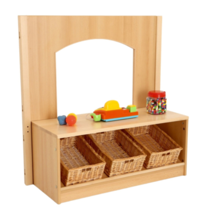 Chasewood Toddler Angled Tidy With Baskets And Crawl Through Board     