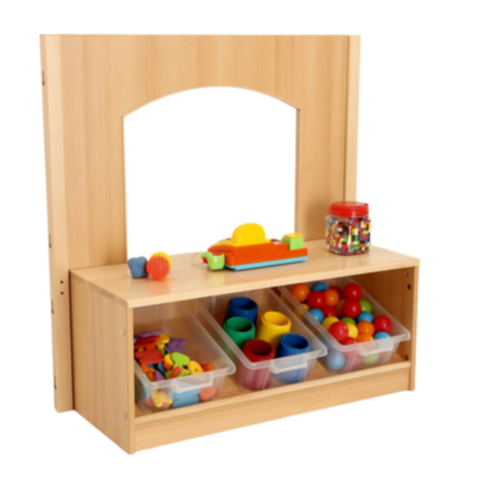 Chasewood Toddler Angled Tidy With Trays And Crawl Through Board     