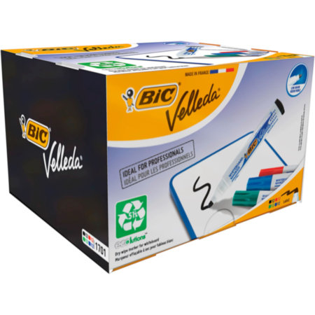 Bic Velleda1701 Dry Wipe Broad Ass Pack 48